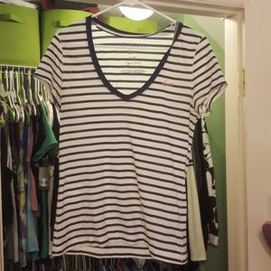 Blue and white stripped shirt